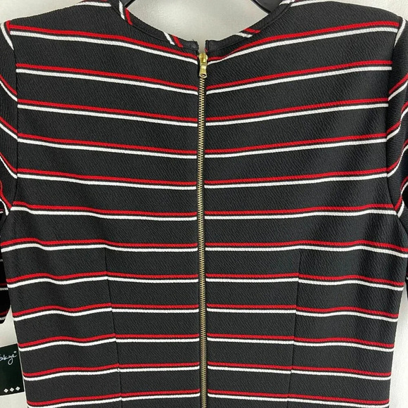 Gabby Skye Women Stripe Short Sleeve Dress Size 6 - Picture 6 of 7